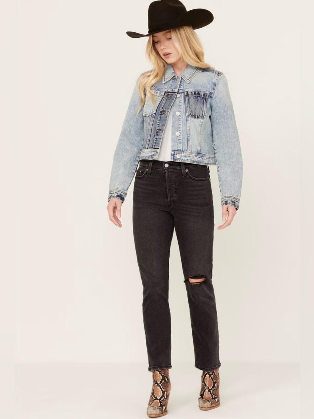 Levi's Black Straight Leg Jeans